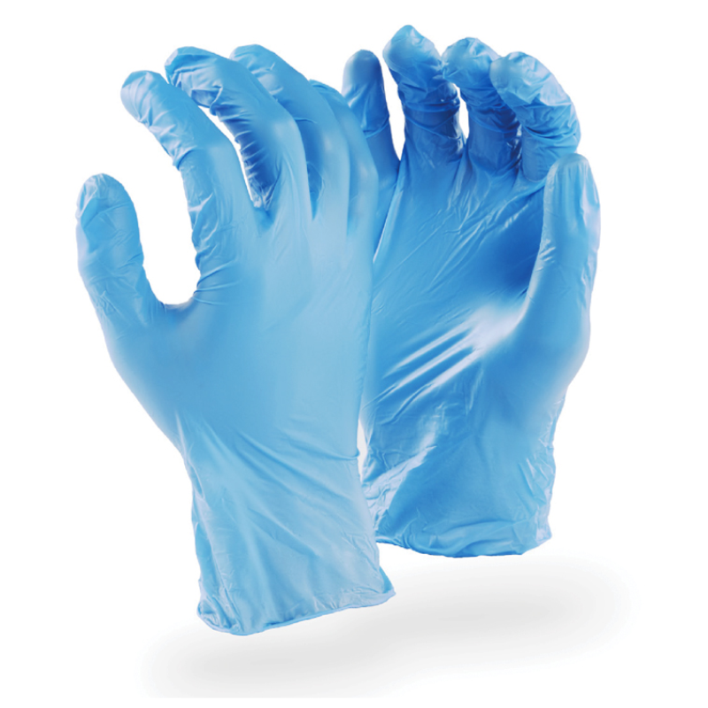 Blue Nitrile Gloves - Powder-Free (Box of 100)