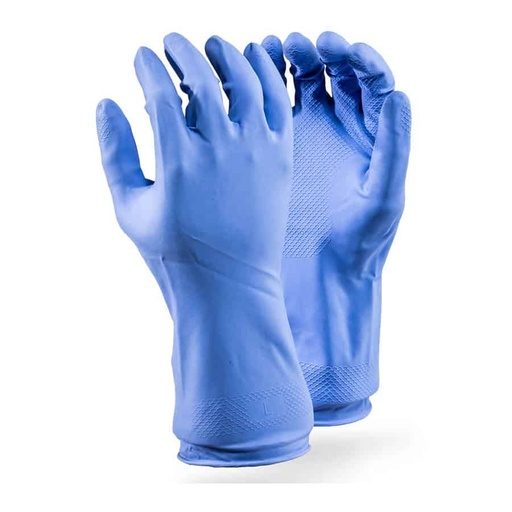Blue Household Gloves - Reusable Rubber Gloves